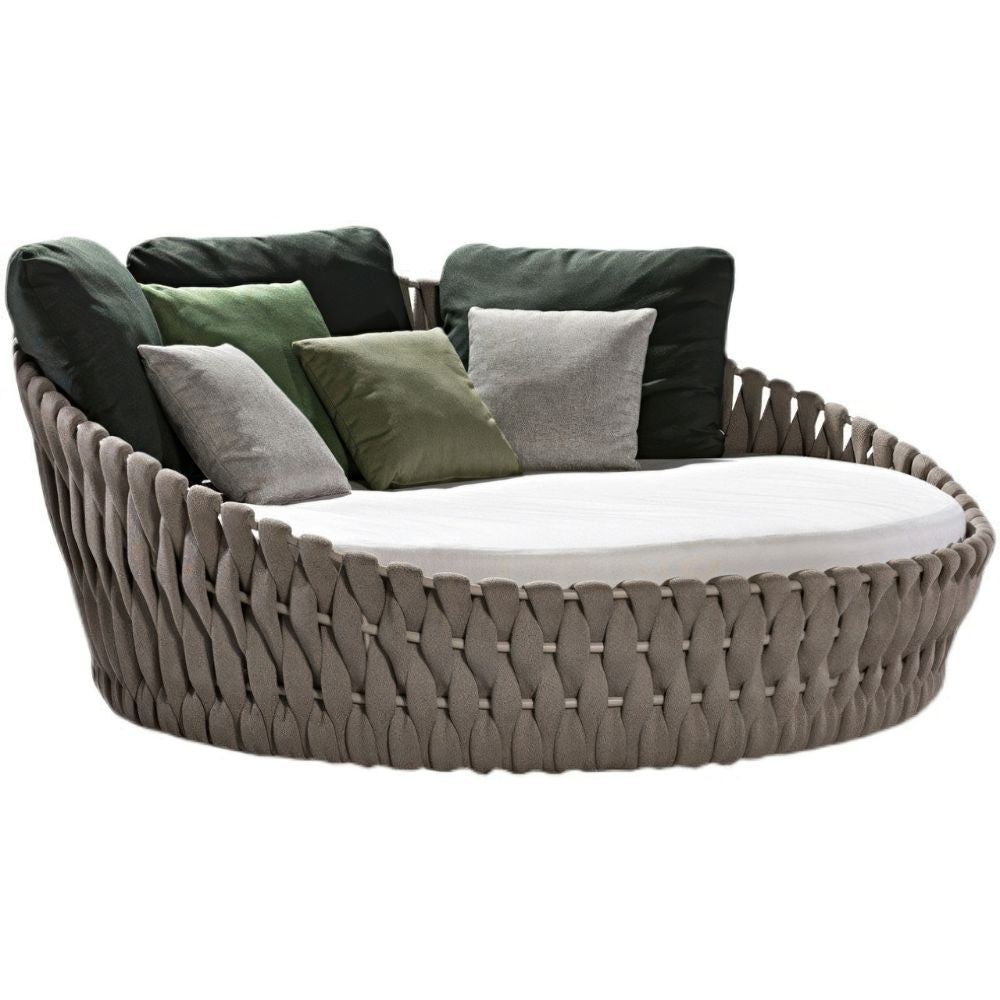 Nordic Style Outdoor Rope Rattan Chair for Garden
