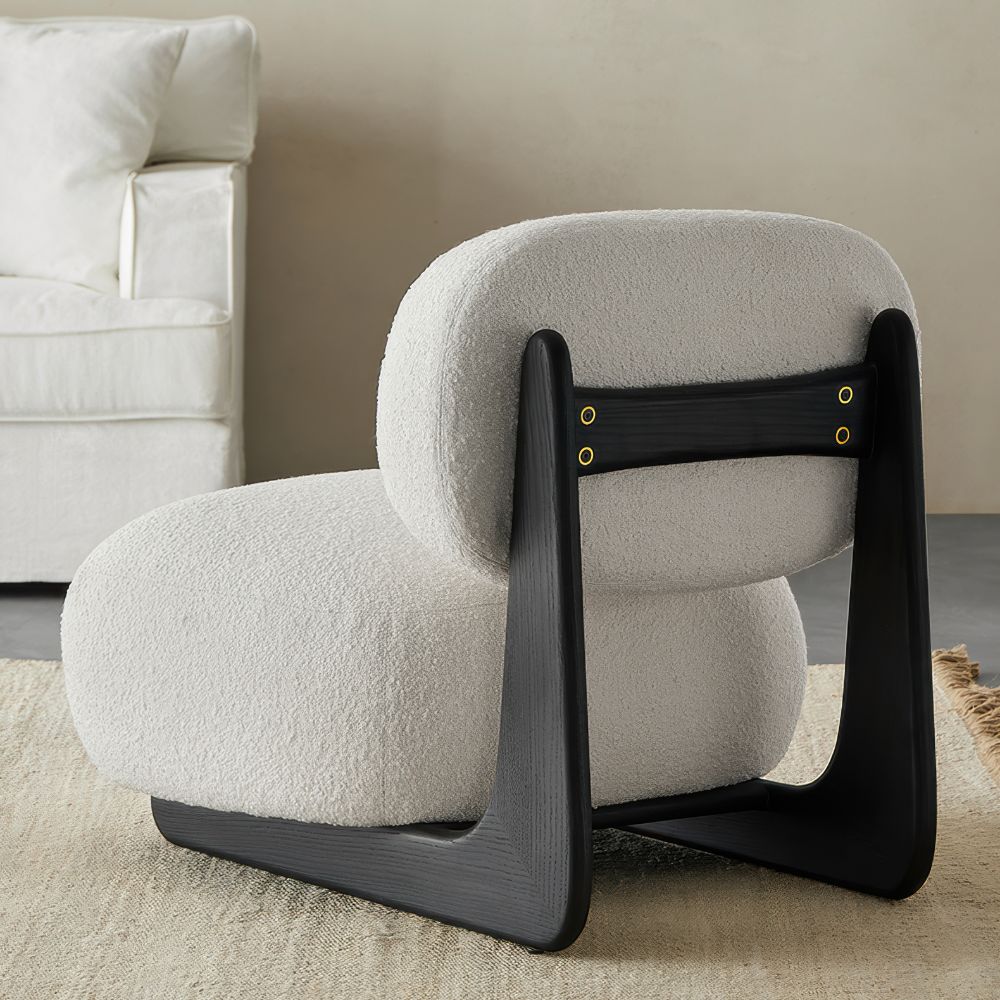 L-Shaped Fabric Floor Sofa Chair