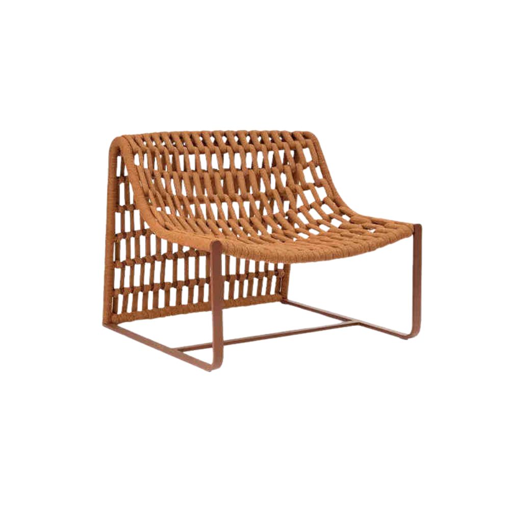 Patio Rope Lounge Chair – Outdoor Rattan Leisure Chair