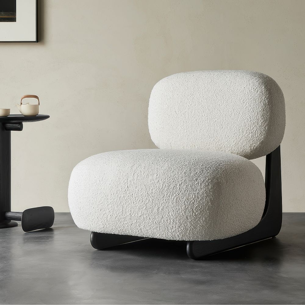 L-Shaped Fabric Floor Sofa Chair