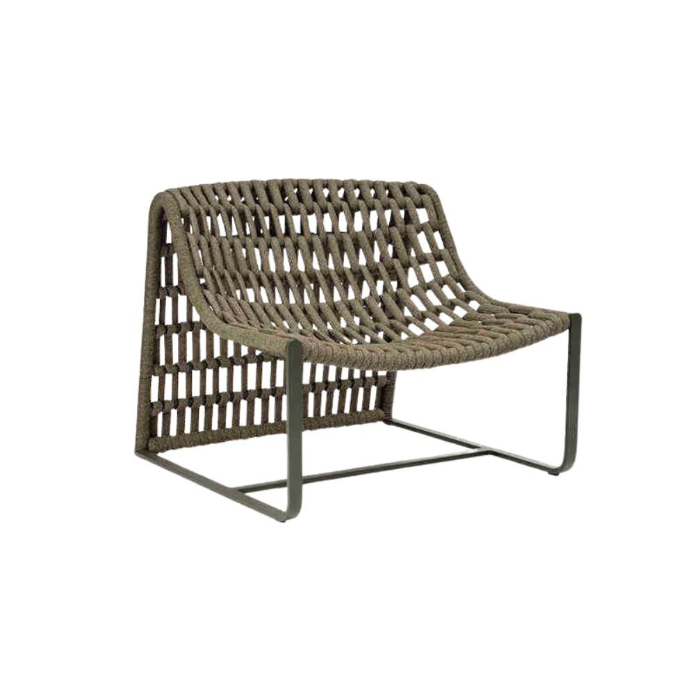 Patio Rope Lounge Chair – Outdoor Rattan Leisure Chair