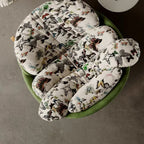 Butterfly Print Rocking Chair with Comfortable Upholstery